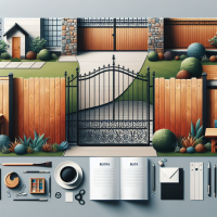 create image for blog section in website wide image  for gate and fence company