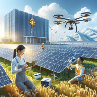 create about us image for solar company very realistic